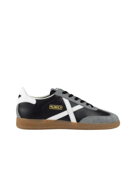 Sneakersy Munich klasyczne skórzane czarne
