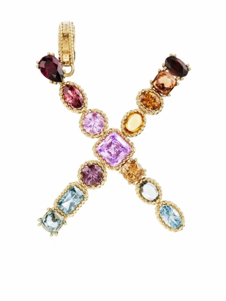Pandantiv Dolce & Gabbana Rainbow cu strasuri galben