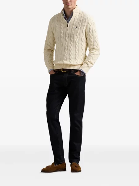 Μικρός κασκέτο Polo Ralph Lauren με χαμηλή μέση υφαίνω διαγωνίως πράσινο