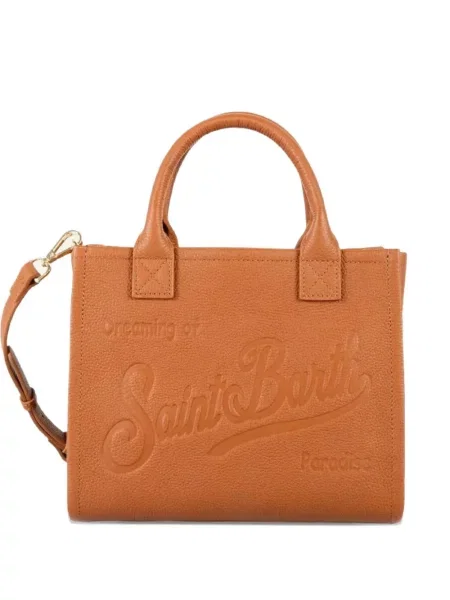 Geantă shopper Mc2 Saint Barth din piele maro