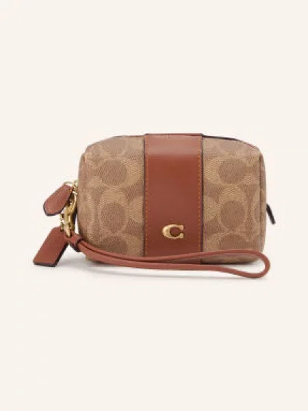 Coach Kosmetická Taška Essential Mini / zlatá / světle hnědá