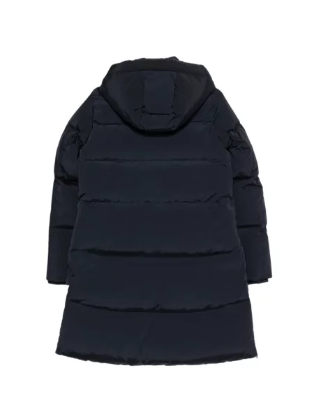 Palton Woolrich cu glugă albastru
