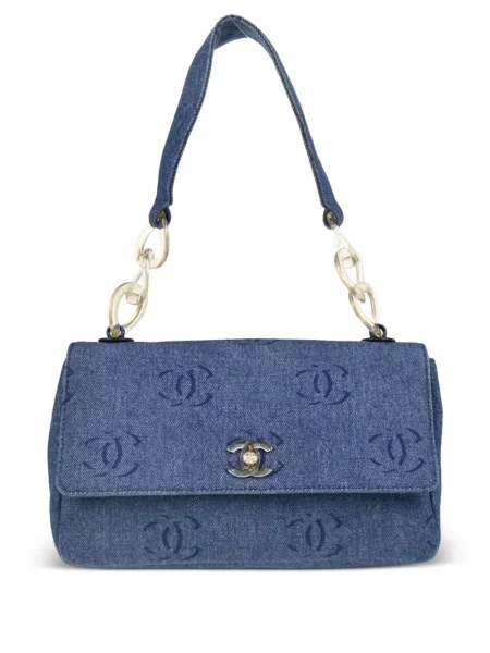 Kabelka Chanel Pre-owned modrá