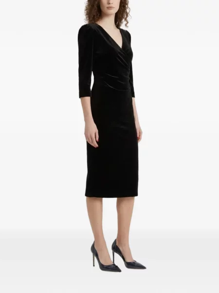 Rochie midi Sutton New York de catifea negru