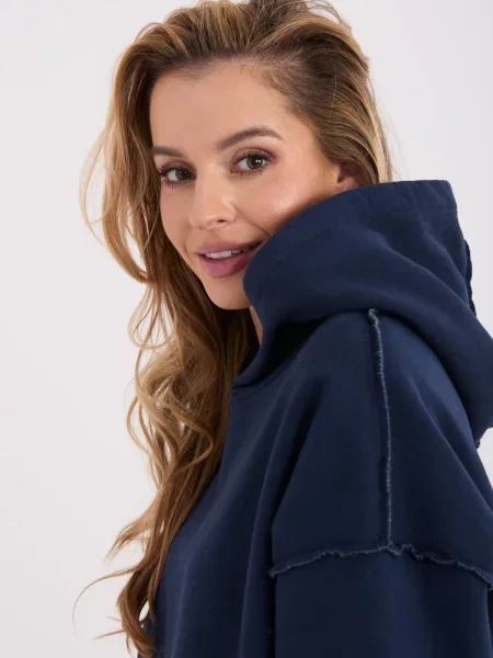 Блуза Factory Price с качулка синьо