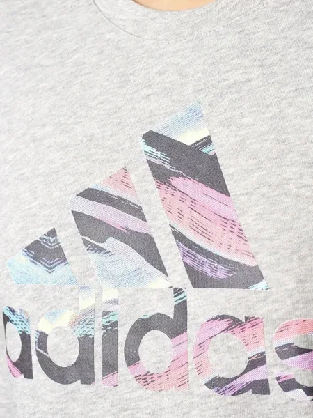 Leggings Adidas alergare cu model floral cu imagine roșu