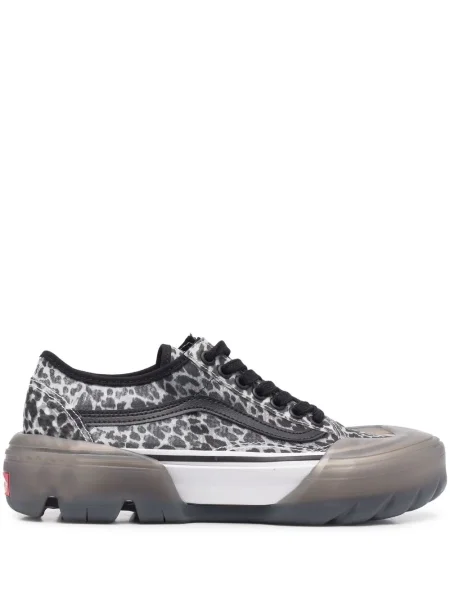 Sneakerși Vans Old Skool cu imagine cu model leopard gri