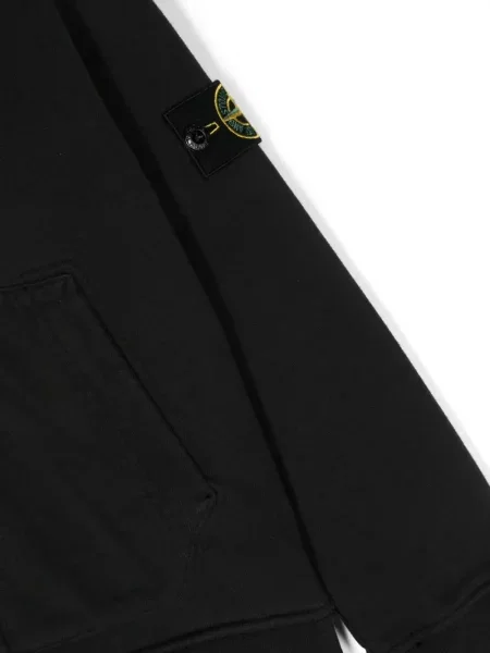 Bluza z kapturem dziecięca Stone Island czarna
