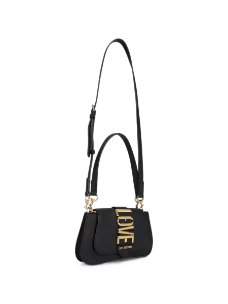 Torbica Love Moschino s autogramom crna