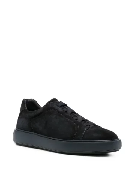 Sneakerși Officine Creative din piele de căprioară albastru