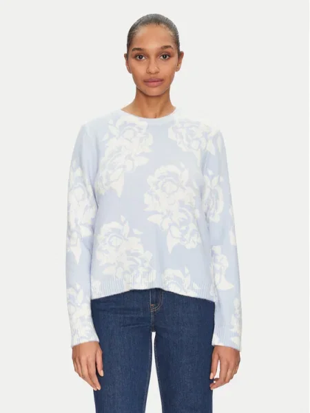 Morgan geacă din amestec de lână VIKI de tranziție VIKI albastru