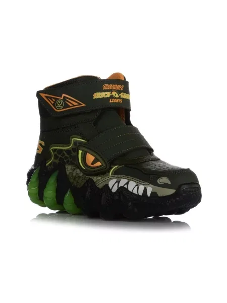 Členkové topánky Skechers zelená
