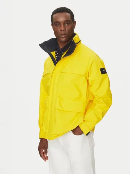 Tommy Hilfiger Kurtka przejściowa Regatta Mid Length Jacket żółty