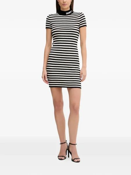Rochie Dkny cu dungi de costum negru