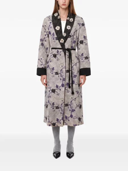 Palton Forte_forte cu model floral cu imagine
