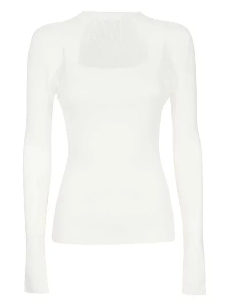 Top Dondup tricotate alb