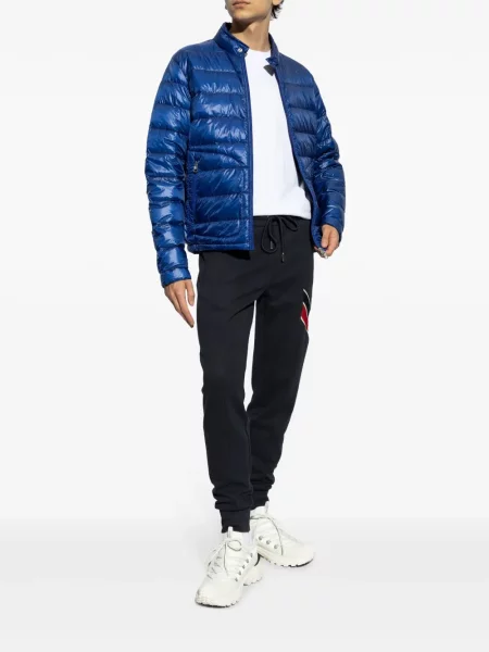 Kurtka puchowa Moncler niebieska