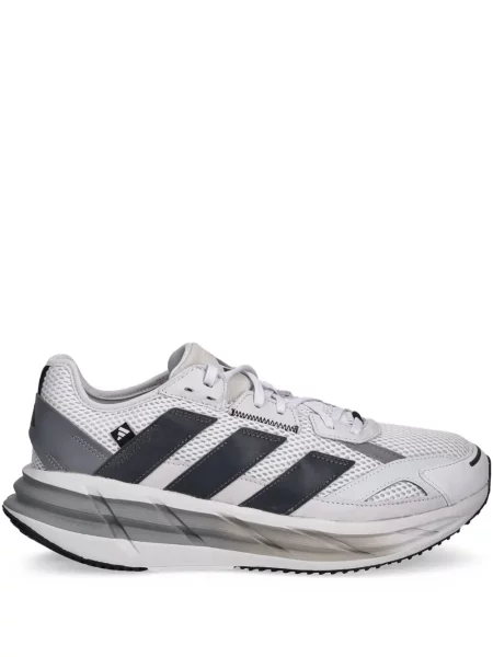 Trening Adidas alergare cu glugă cu broderie gri