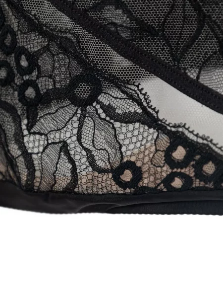 Sutien bandeau Chantelle din dantelă negru