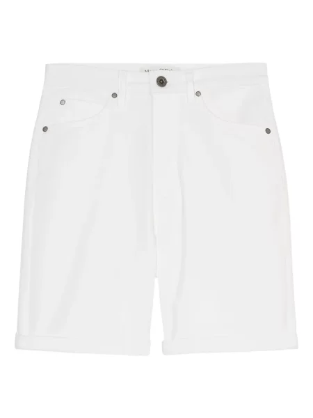 Pantaloni scurți din denim Marc O'polo alb