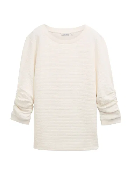 Palton Tom Tailor de lână alb