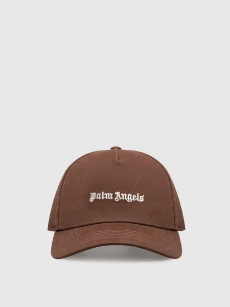 Кепка Palm Angels с вышивкой коричневая