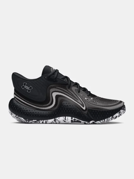 Basketbalové topánky Under Armour Spawn 6 Mid black/distant gray/mod gray čierna
