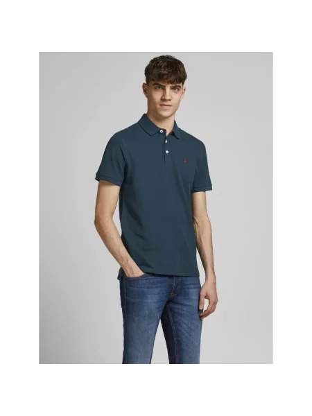 Koszulka polo Jack & Jones niebieska