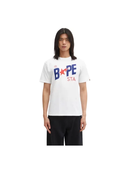 A Bathing Ape t-shirt z nadrukiem biały