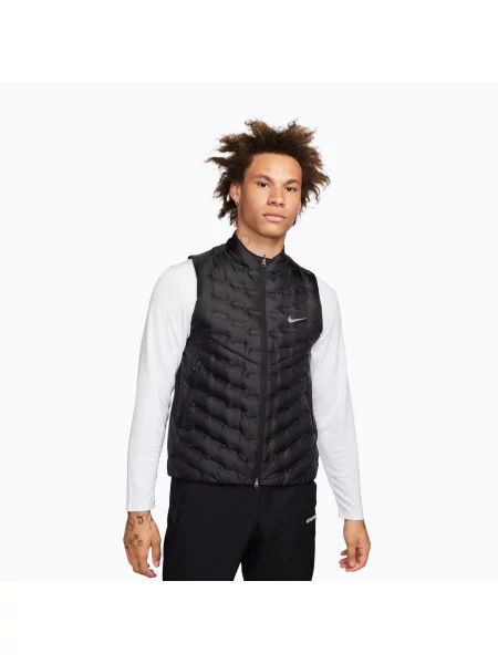 Vestă de alergare pentru bărbați Nike Therma-FIT ADV Repel AeroLoft black negru
