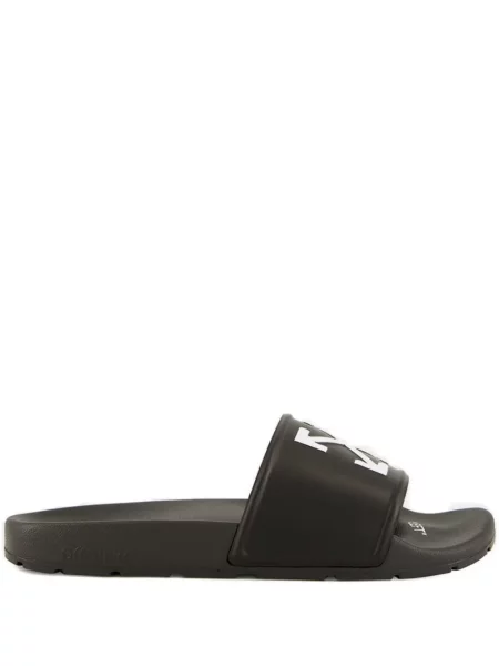Papuci Off-white cu imagine slip-on alb
