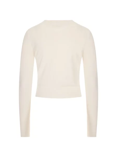 Cardigan Chloé tricotate alb