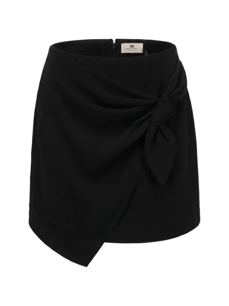 Fustă Elisabetta Franchi asimetrică negru