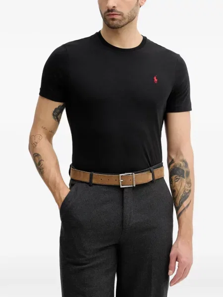 Bőr húzózsinór pólóing Polo Ralph Lauren barna