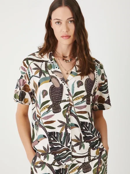 Блуза Medicine дамска с десен бежово