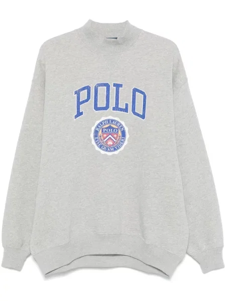 Iš natūralios odos mažas polo marškinėliai Polo Ralph Lauren dvieiliai juoda