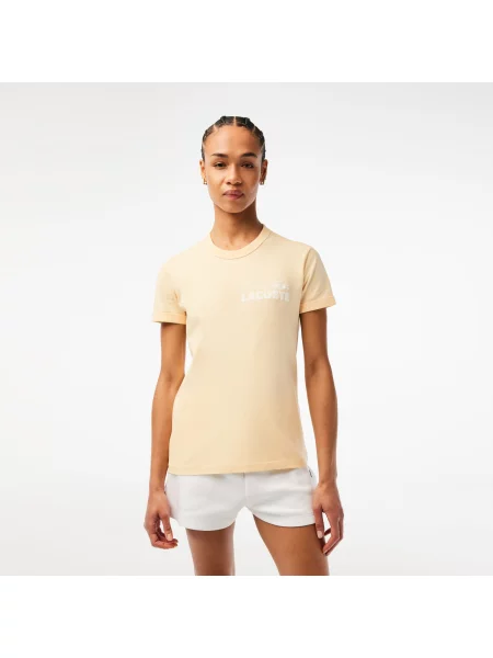 Lacoste футболка приталений крій жовта