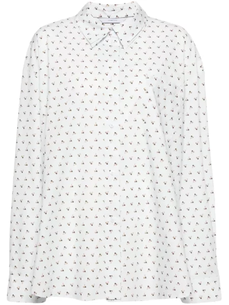 Koszula Pushbutton z nadrukiem niebieska