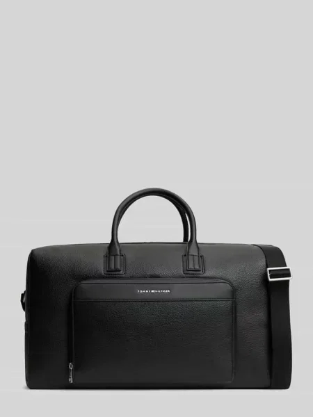 Torba weekendowa z odpinanym paskiem Tommy Hilfiger czarna
