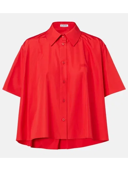Cămașă Loewe din poplin roșu