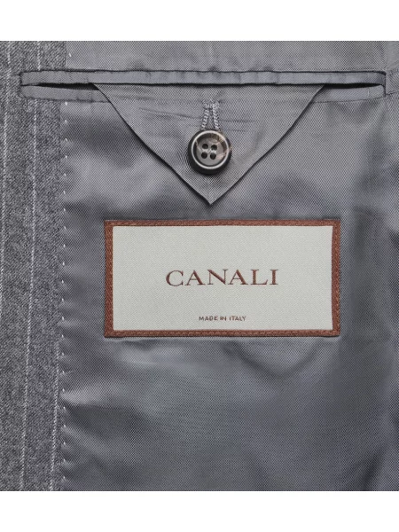 Costum Canali de lână cu dungi gri