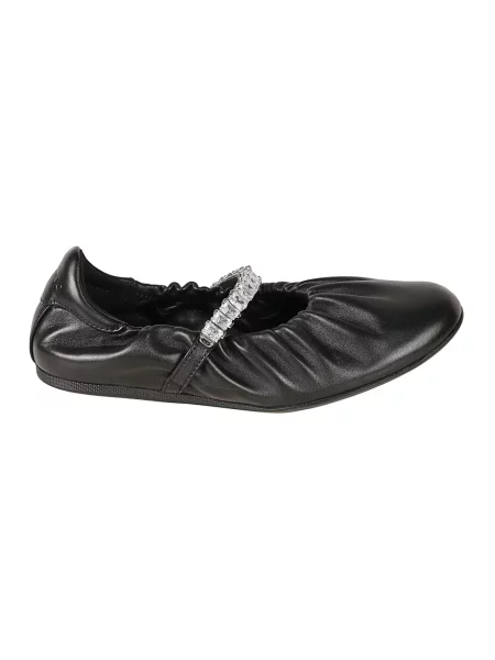 Balerinki Jimmy Choo skórzane czarne
