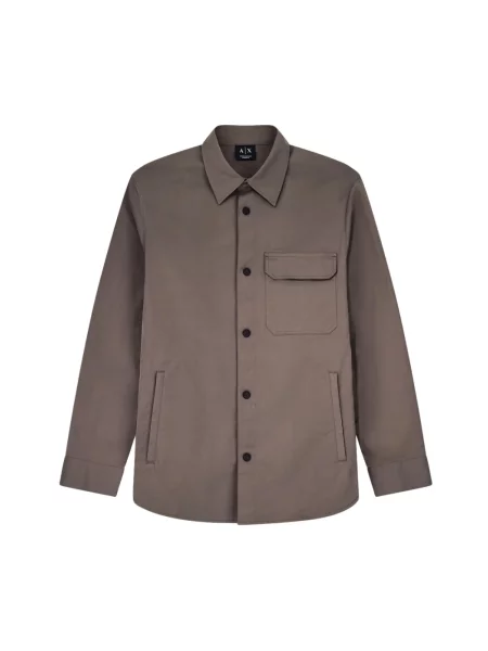 Koszula Armani Exchange brązowa