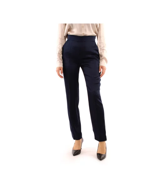 Pantaloni Maxmara Studio albastru
