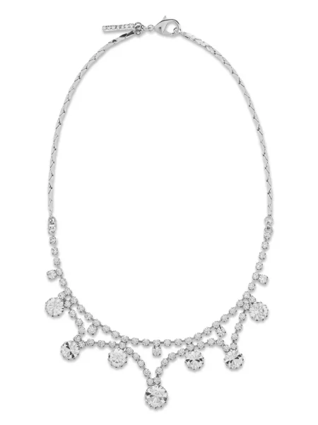 Colier Alessandra Rich de cristal argintiu