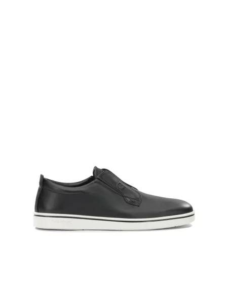 Sneakersy Ferragamo skórzane wsuwane czarne
