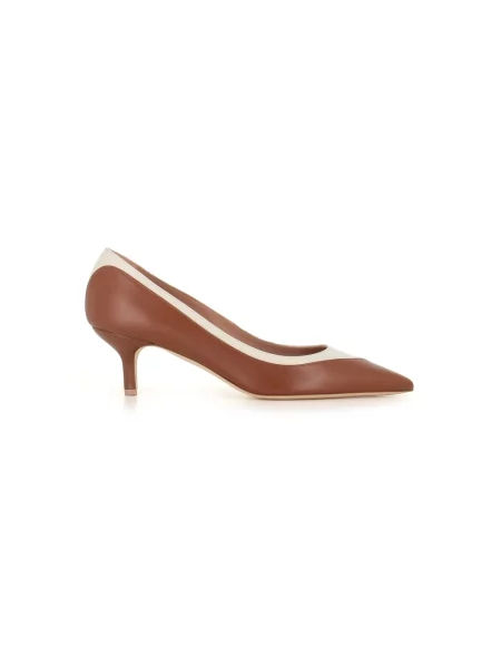 Czółenka Malone Souliers skórzana brązowa