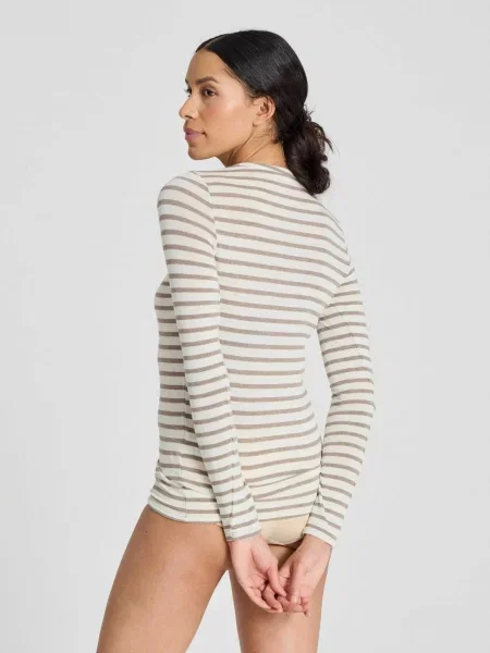 Gai+Lisva Tricou Thyra maro deschis alb