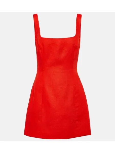 Lniana sukienka Sir. czerwona