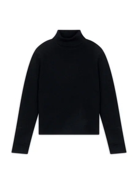 JUST CASHMERE Pulover Ava' črna